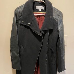 Marc New York mixed media leather jacket